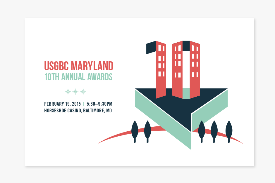 USGBC Maryland Wintergreen Awards Branding