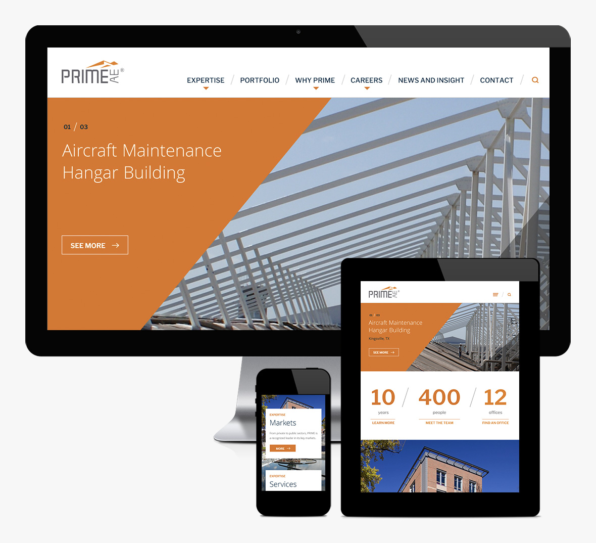PRIME AE Group Website Redesign