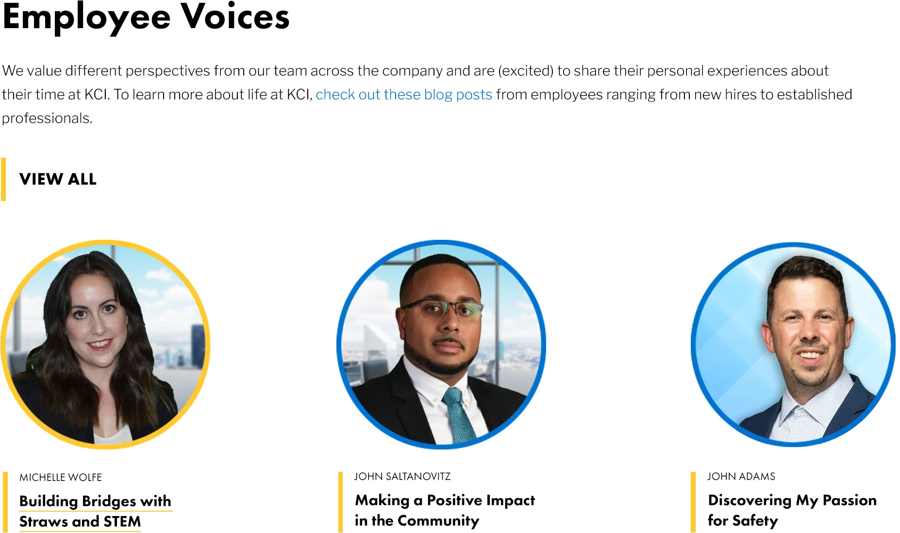 AEC web design KCI Technologies website redesign features