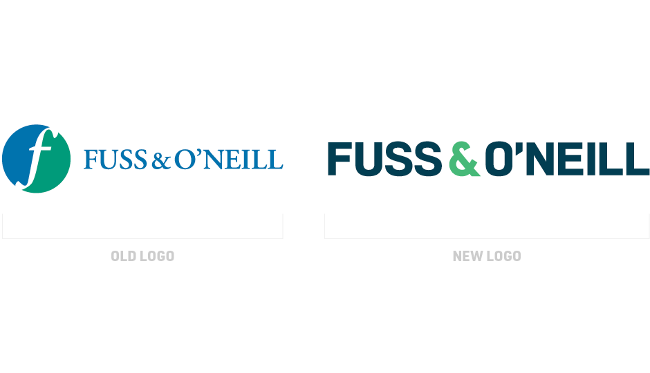 fuss & o’neill rebrand before and after