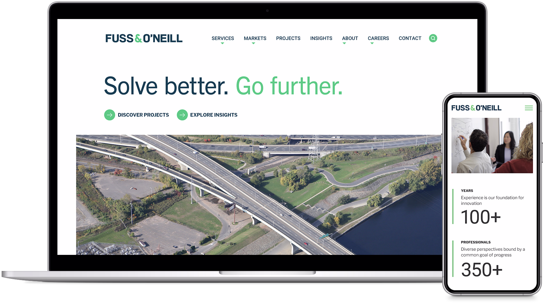 Fuss & O’Neill AEC website redesign wins Horizon Interactive excellence in web design awards