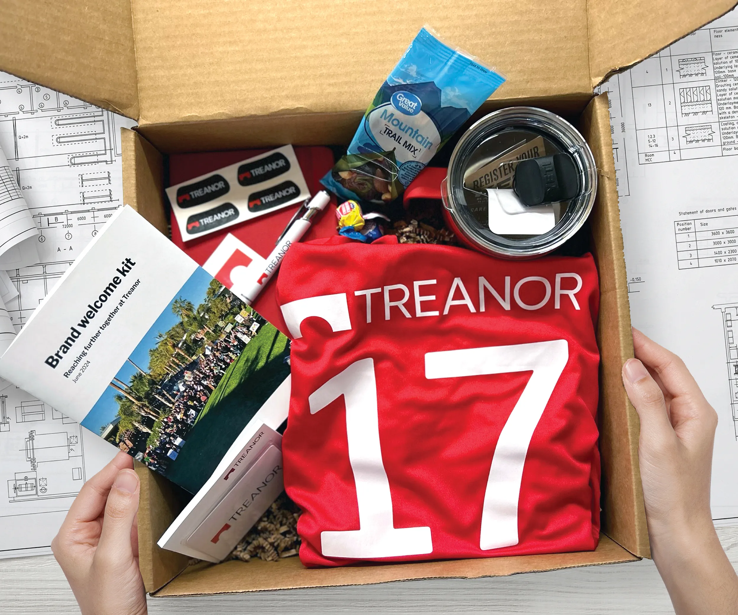 AEC branding Treanor architecture and planning rebrand and website redesign brand rollout