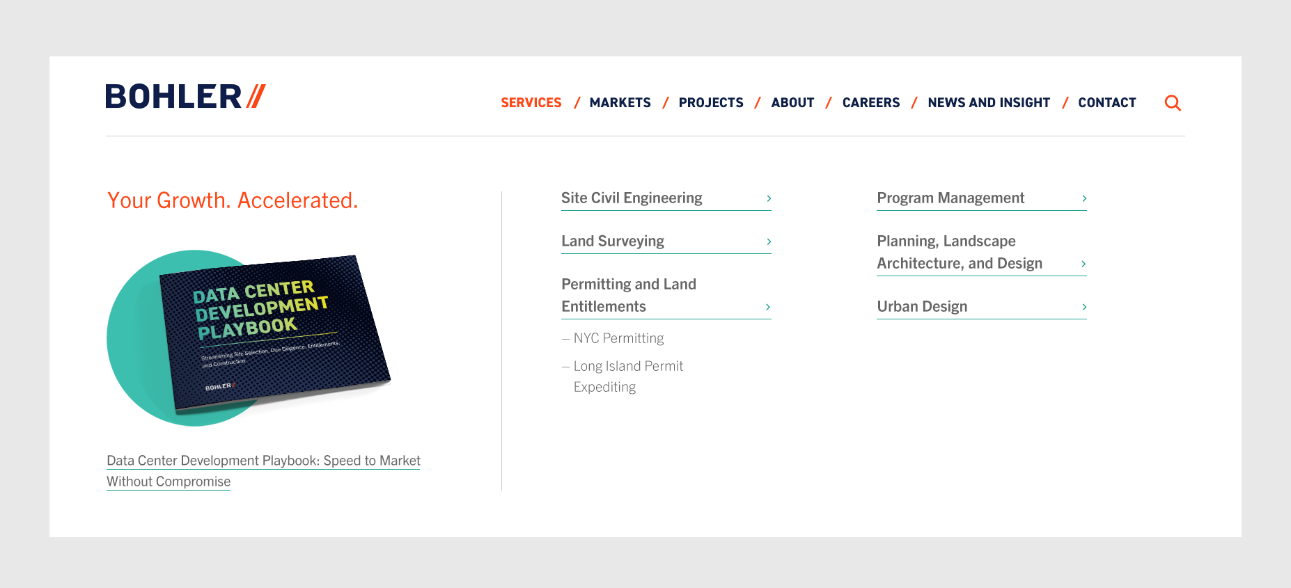 AEC website design Bohler Engineering website redesign LeadGen strategy