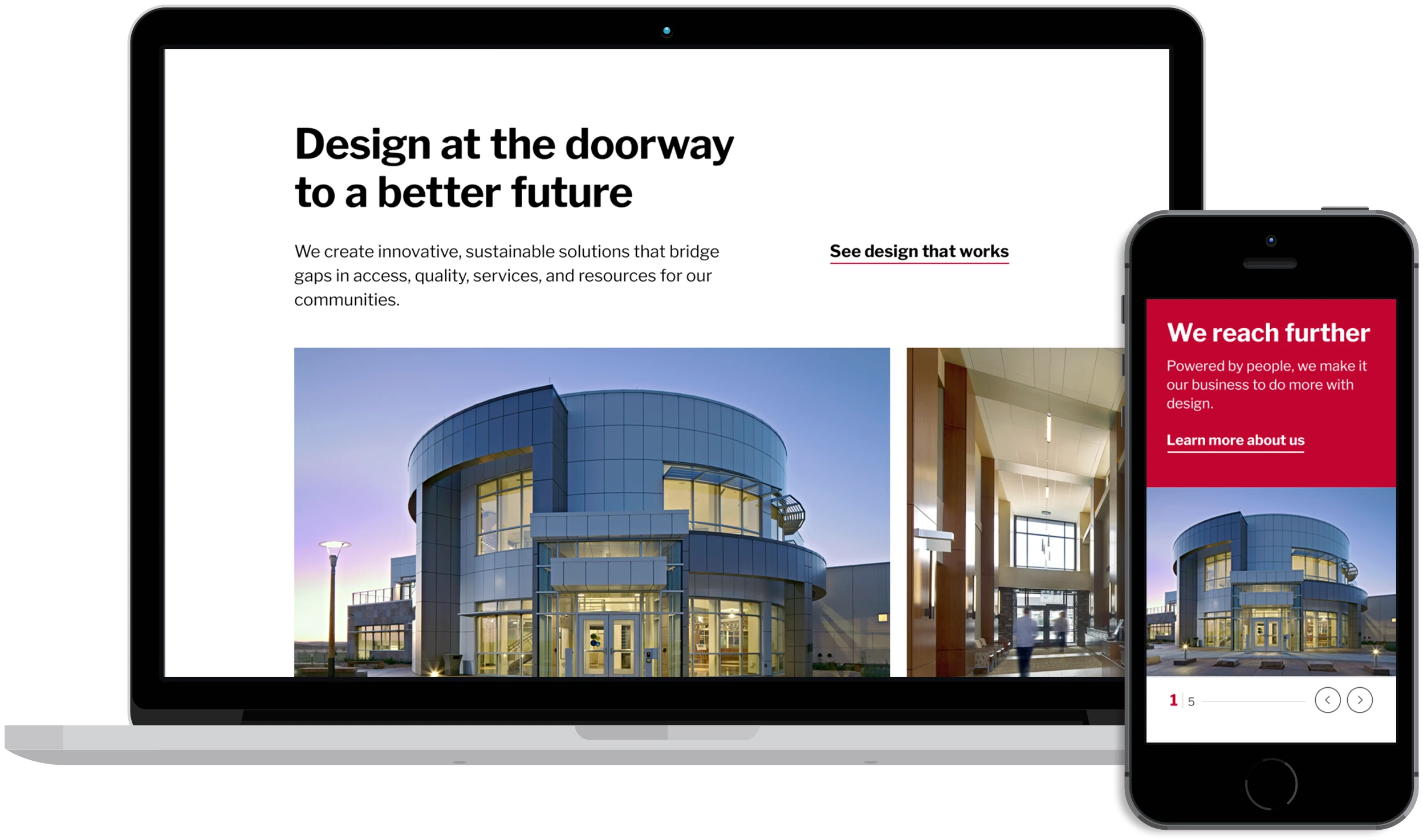 AEC branding Treanor architecture rebrand and website redesign